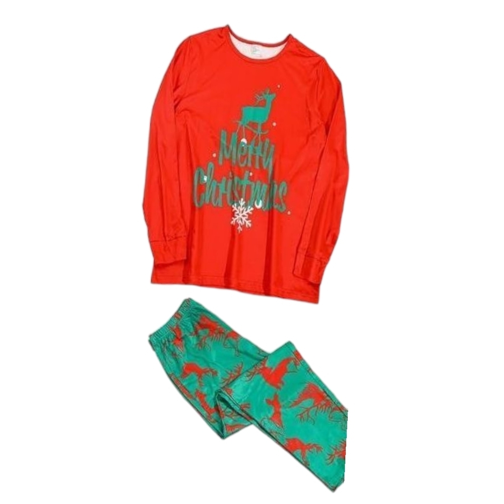Amazon Red and Green Christmas Pajama Set